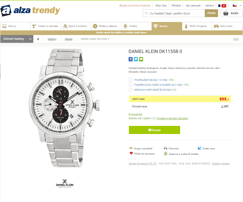 Pánské hodinky Daniel Klein DK11558-3