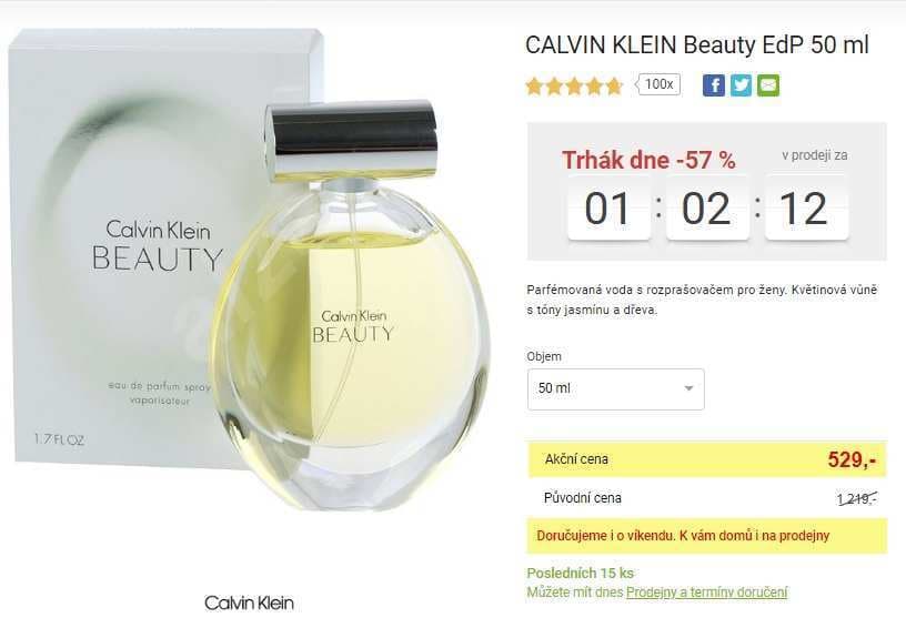 Dámský parfém Calvin Klein Beauty, 50ml