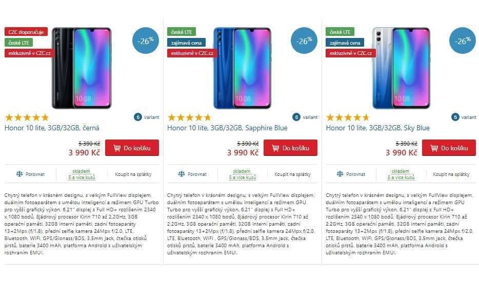 Honor, 8x 2,2GHz, 3GB RAM, 6,21", LTE, NFC