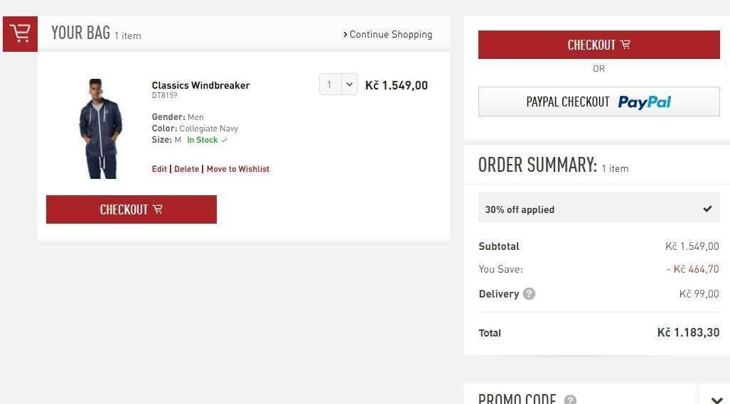 Reebok - sleva 30% na vše (i outlet)
