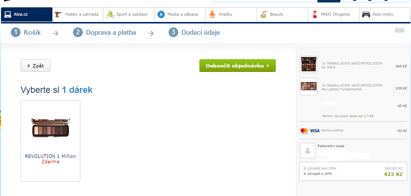 Paletka očních stínů Revolution ZDARMA