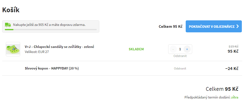 Extra sleva 20% na výprodej oblečení a bot