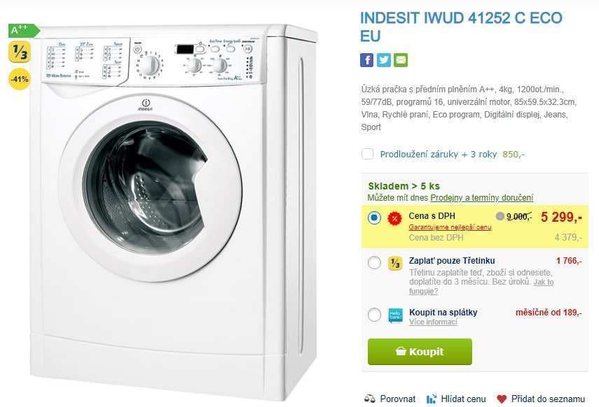 Indesit, 4kg, 1200 ot., A++, 33cm