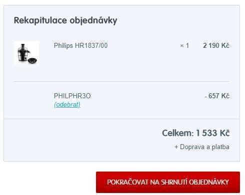 Odšťavňovač Philips HR 1837
