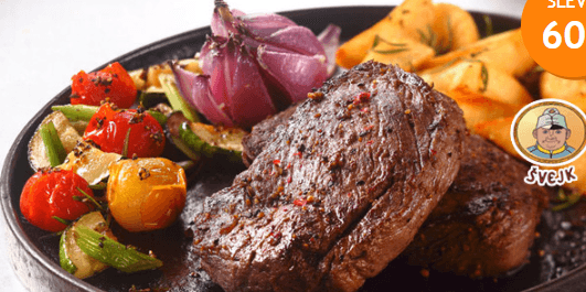Steaky dle výběru,vepřový,kuřecí či hovězí rib eye