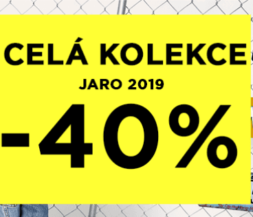 Sleva 40% na celou kolekci jaro