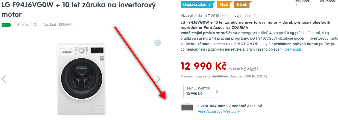 Pračka se sušičkou LG, 9/5kg, pára, 1400 otáček