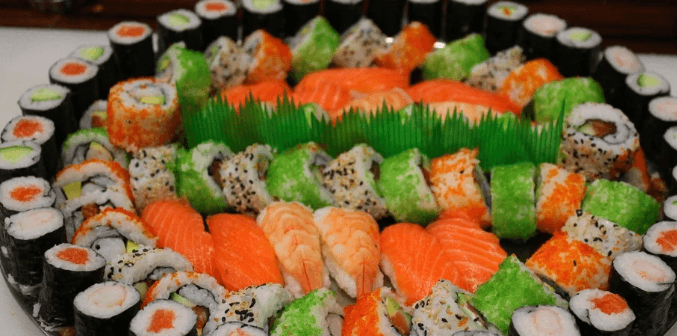 Vegetariánský sushi set s 24 ks