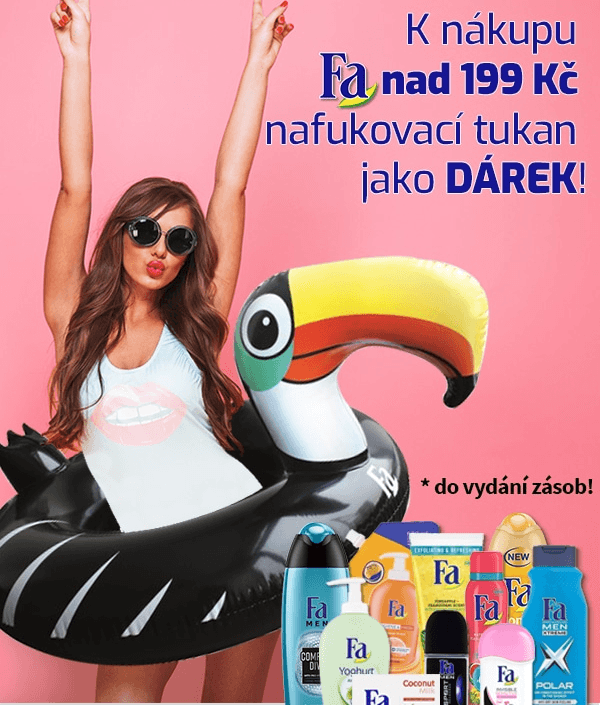 Nafukovací tukan jako dárek k FA