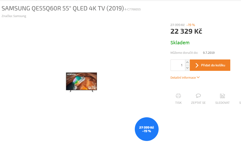 QLED 4K Smart TV, HDR, 138cm, Samsung