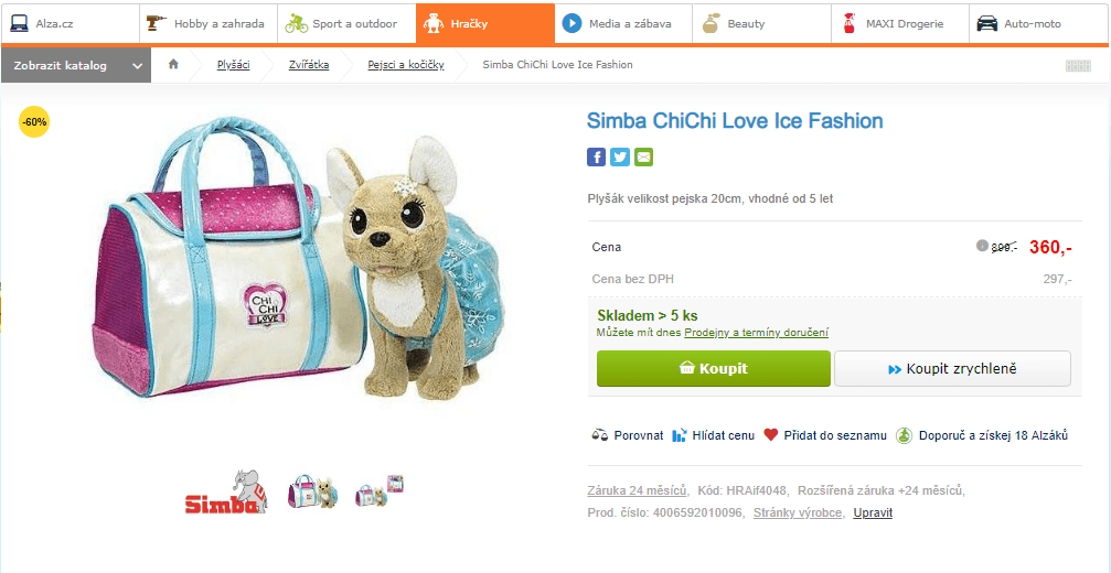 Plyšák Simba ChiChi Love Ice Fashion
