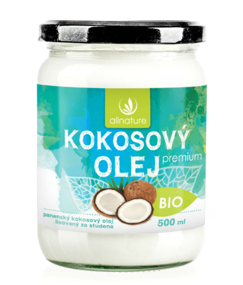 Bio kokosový olej Allnature panenský 500 ml