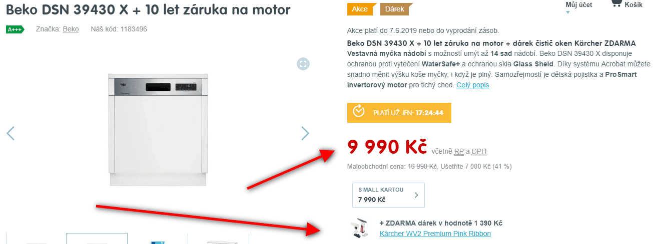 Myčka nádobí Beko, 14 sad, A++, technologie