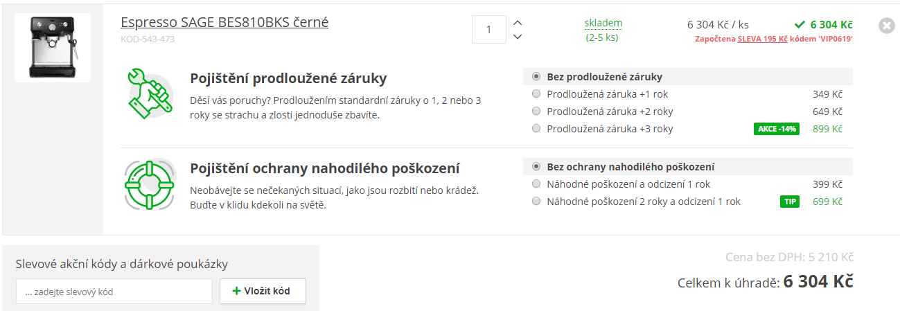Pákové espresso Sage BES 810