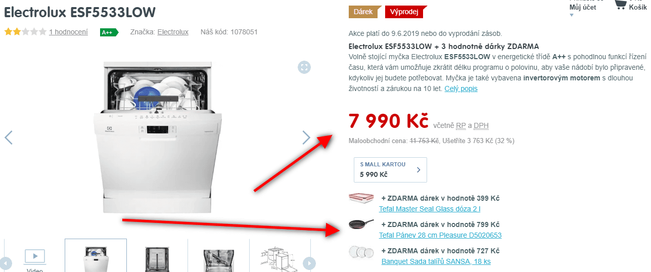 Myčka nádobí Electrolux, 13sad, A++
