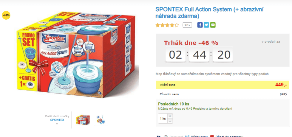 Spontex Full Action systém mop 