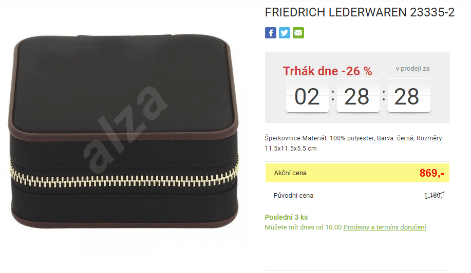 Šperkovnice Friedrich Lederwaren Copenhagen