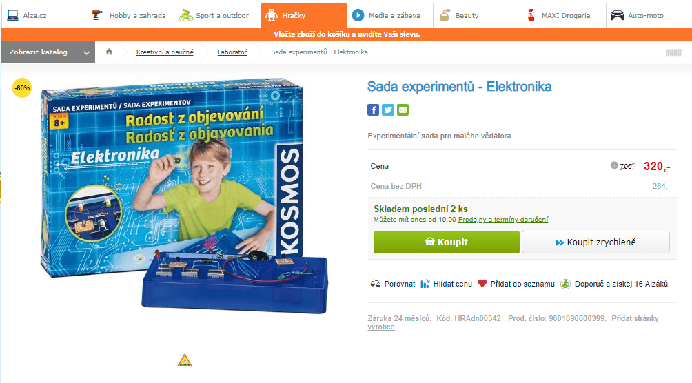 Sada experimentů - Elektronika