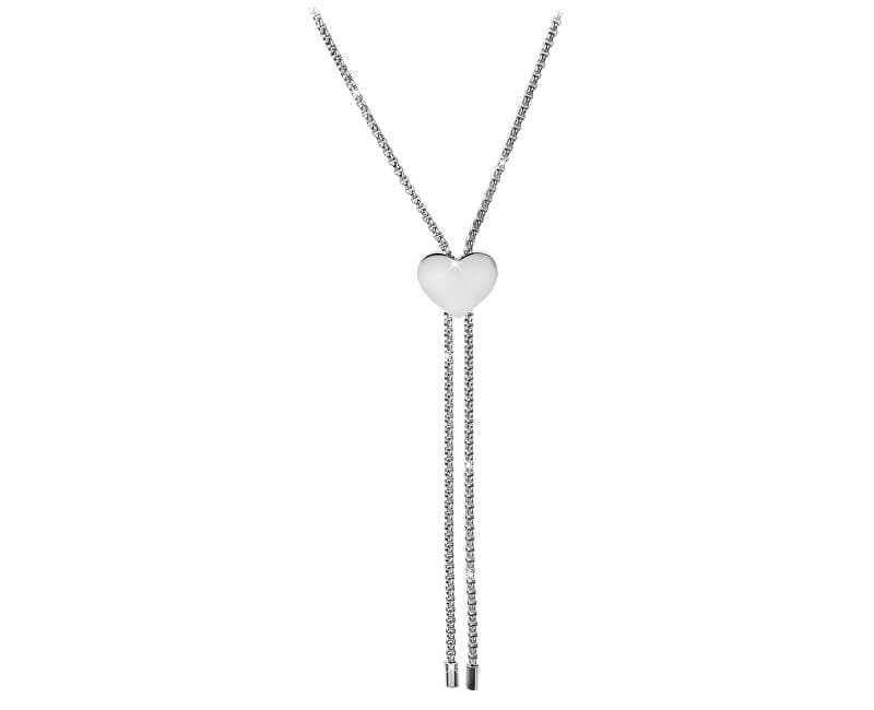 Ocelový náhrdelník nastavitelný Troli srdce