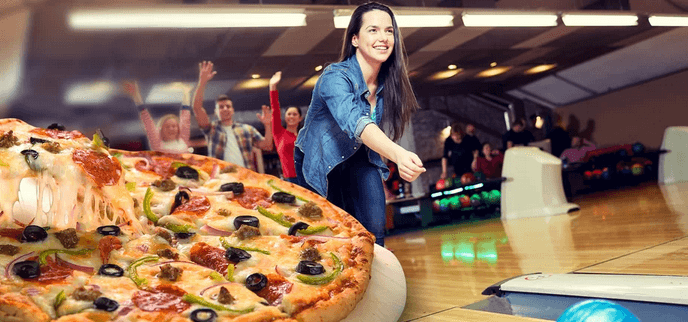Hodina bowlingu až pro 6 osob a italská pizza