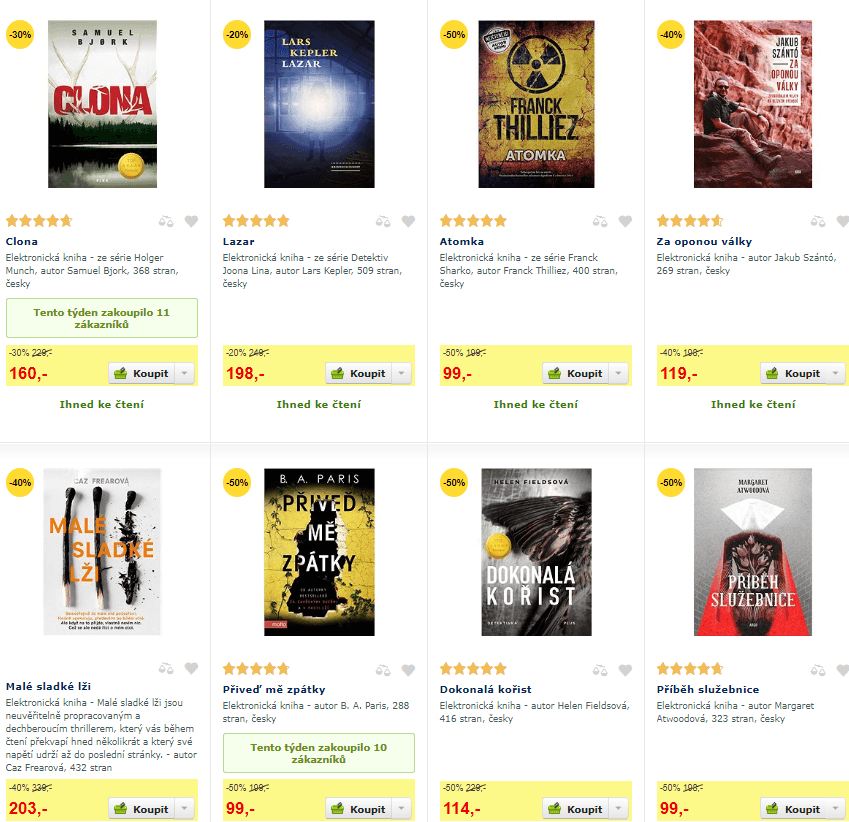 Alza - sleva až 50% na e-knižní bestsellery