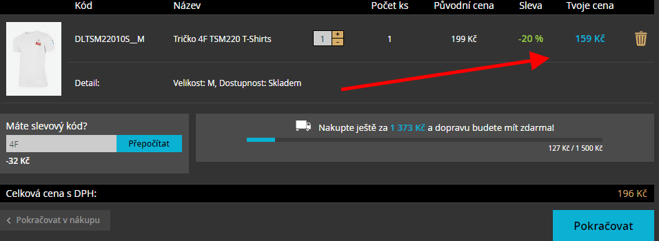 Extra sleva 20% na vše od značky 4F 