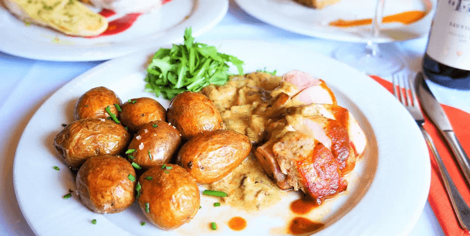 3chodové menu s panenkou nebo krůtím prsíčkem