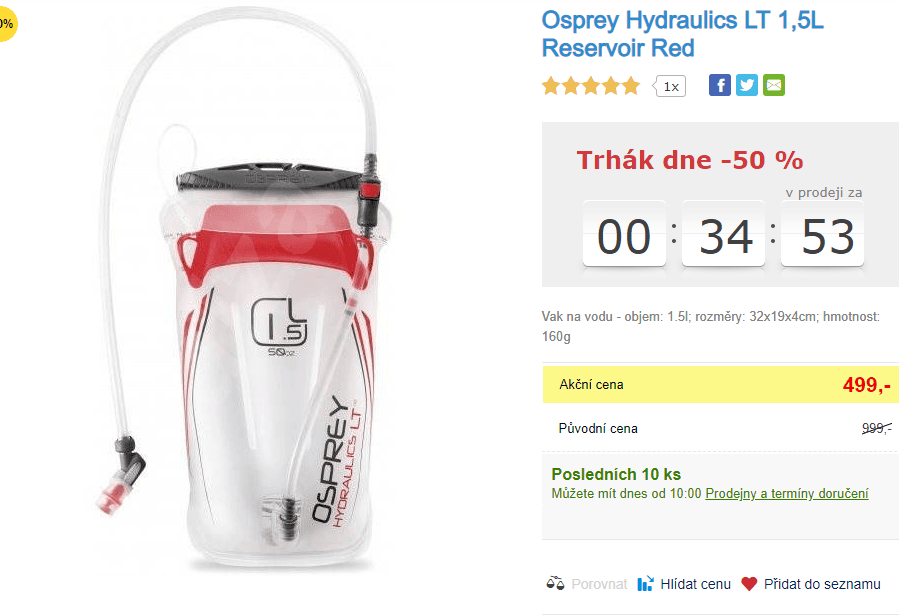 Rezervoár na vodu Osprey Hydraulics