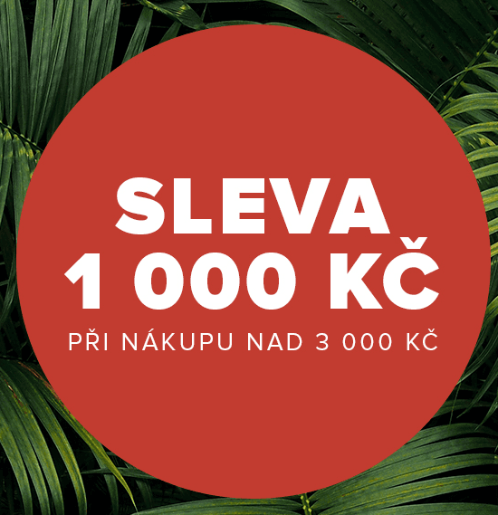 Sleva 1000 Kč z nákupu nad 3000 (i zlevněné)