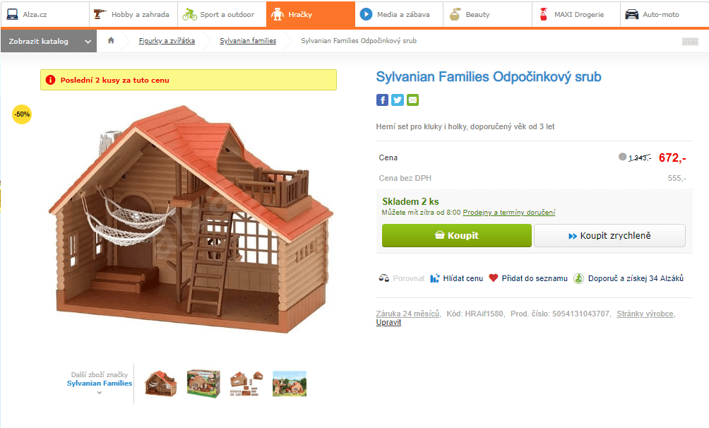 Sylvanian Families Odpočinkový srub