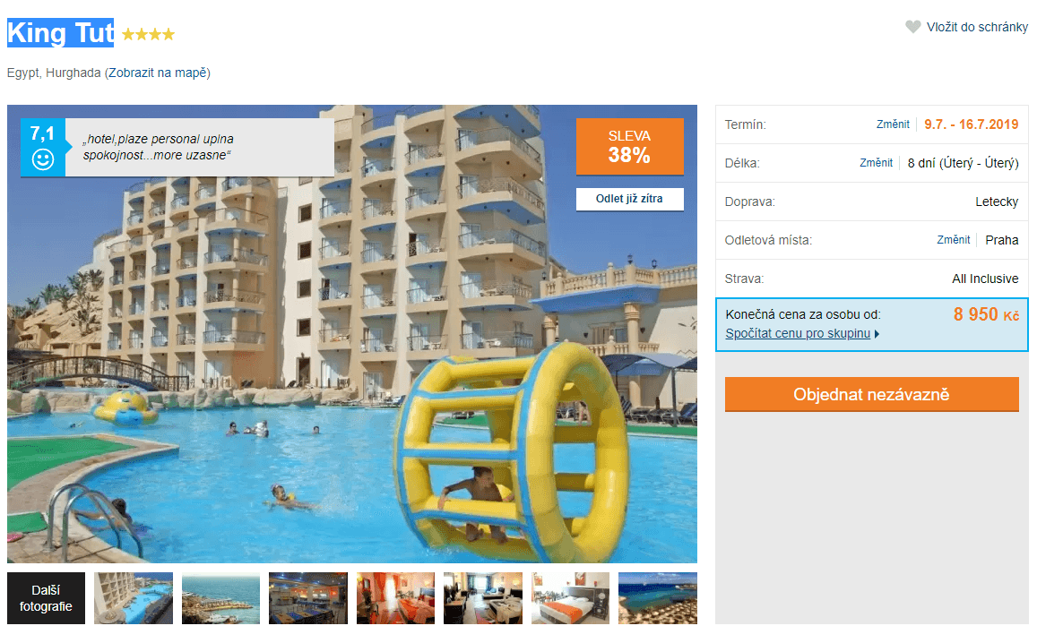 Egypt, Hurghada /✈ Pha/ AI / 4⭐/ 8 dní
