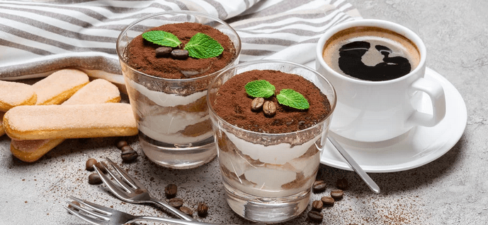 Tiramisu a káva dle výběru