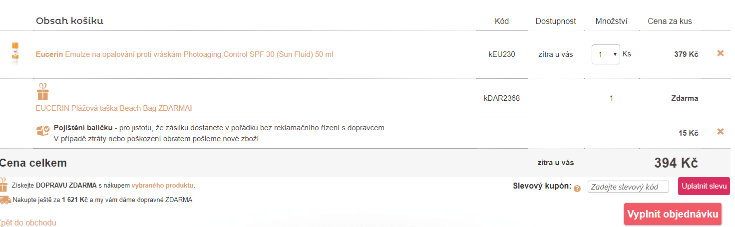 Plážová taška zdarma 