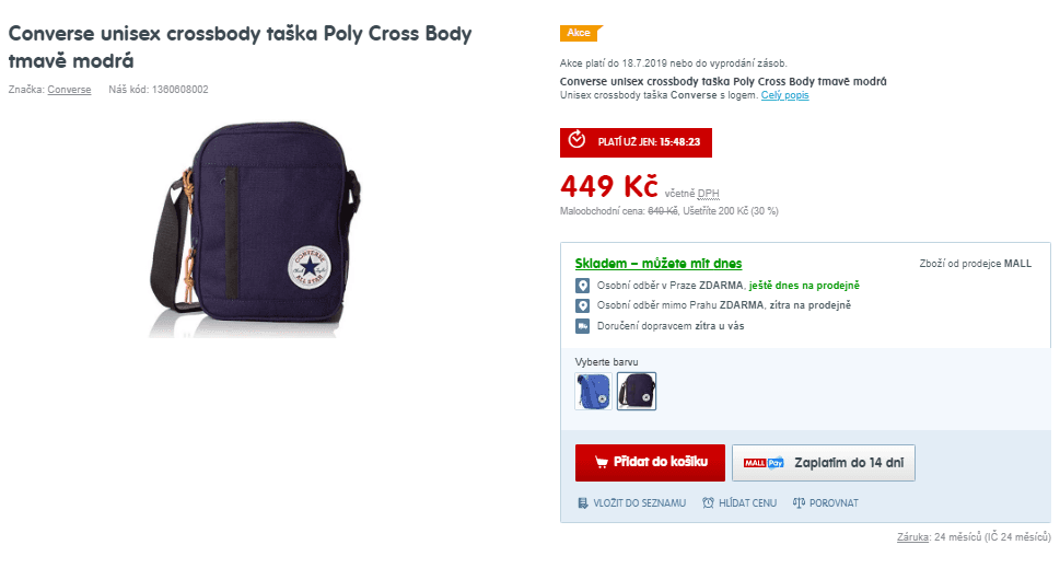 Unisex taška Converse Poly Cross Body