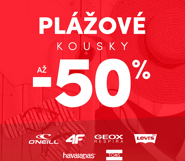 Slevy až 50% na plážové oblečení