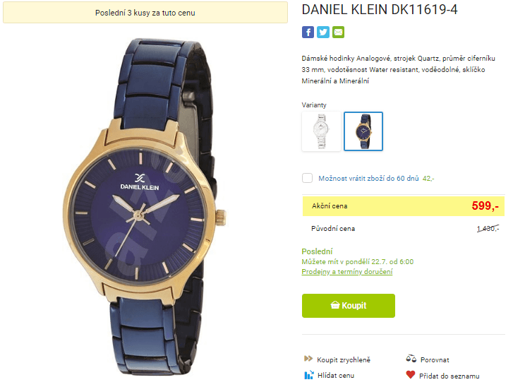 Dámské hodinky DANIEL KLEIN 