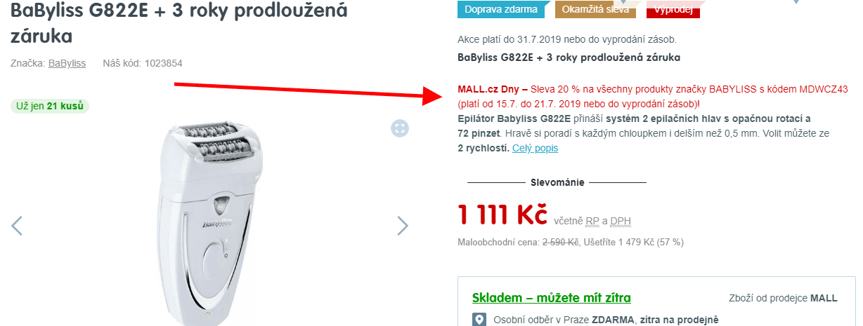 Epilátor BaByliss