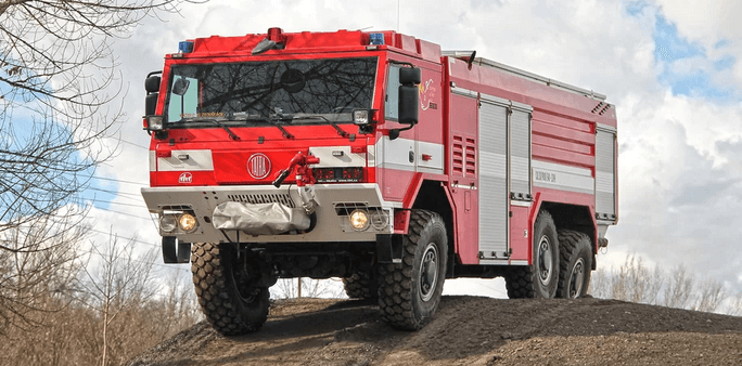 Jízda v požárním speciálu Tatra T815–7 6×6.1 