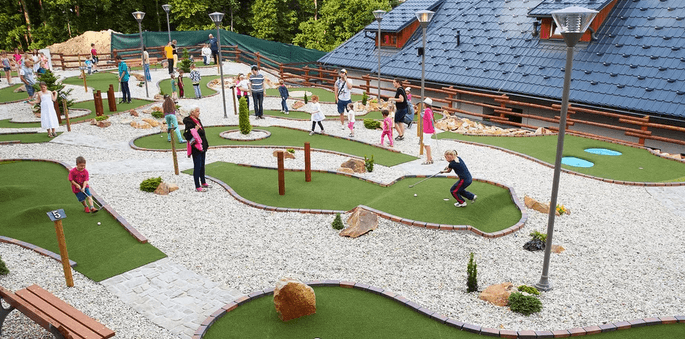 Vstup na adventure golf