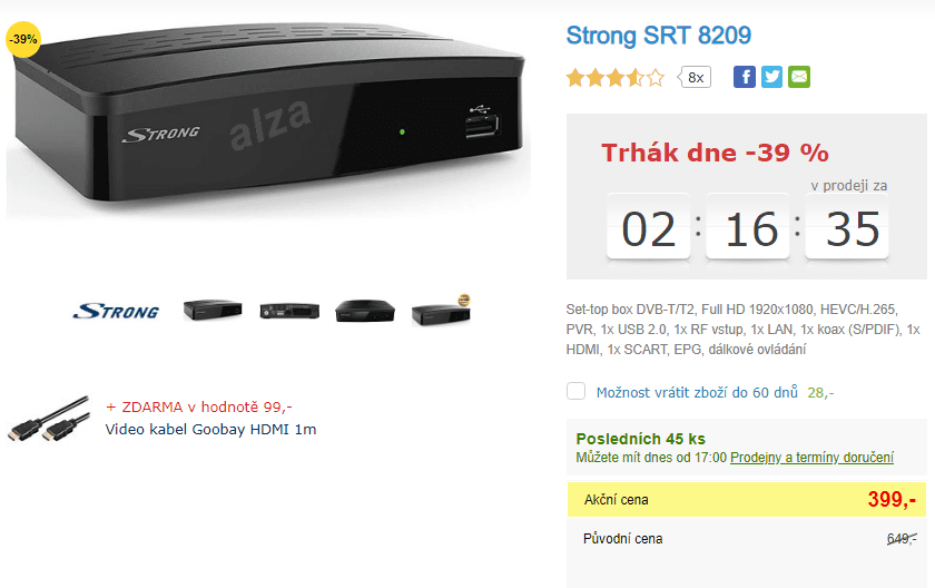 DVB-T2 set-top box STRONG