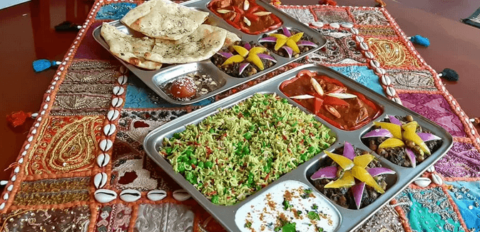 Thali menu pro dva 