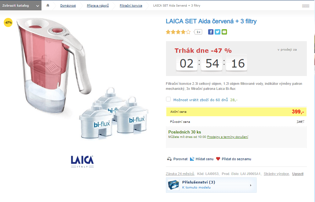 Filtrační konvice Laica Aida