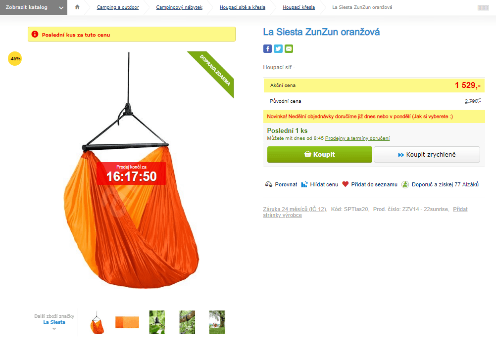 Houpací síť La Siesta ZunZun