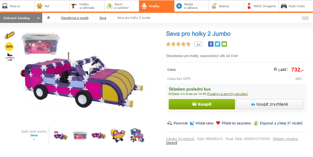 Stavebnice Seva pro holky 2 Jumbo