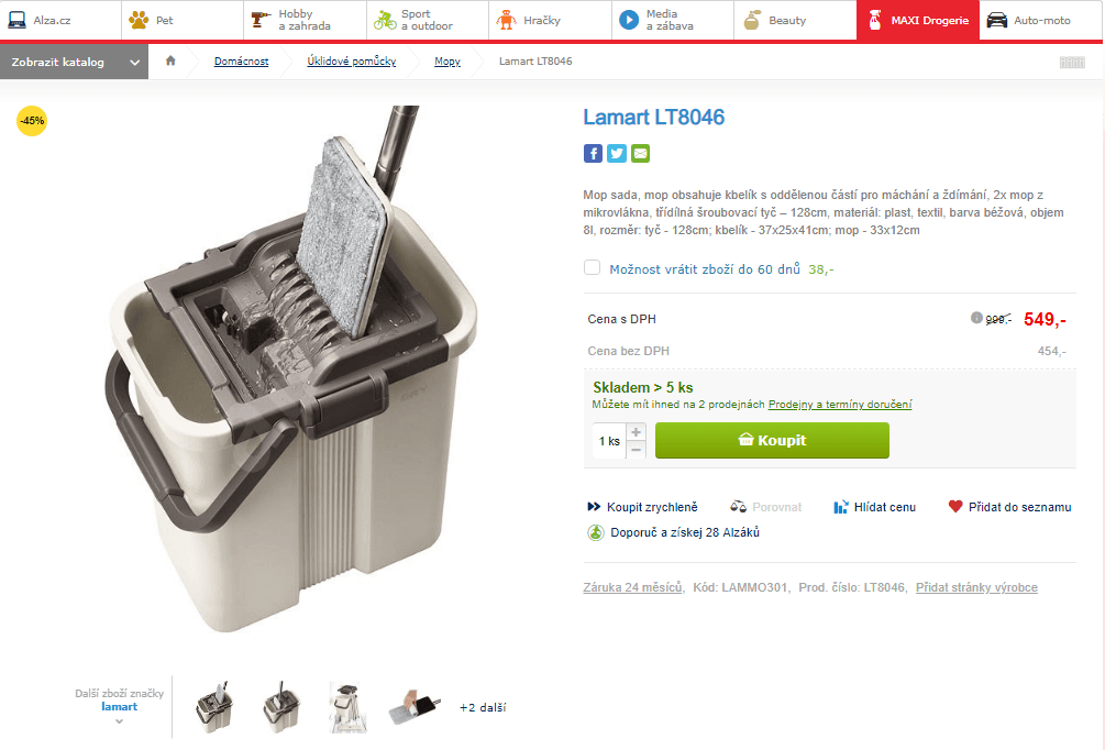 Sada mop Lamart LT8046