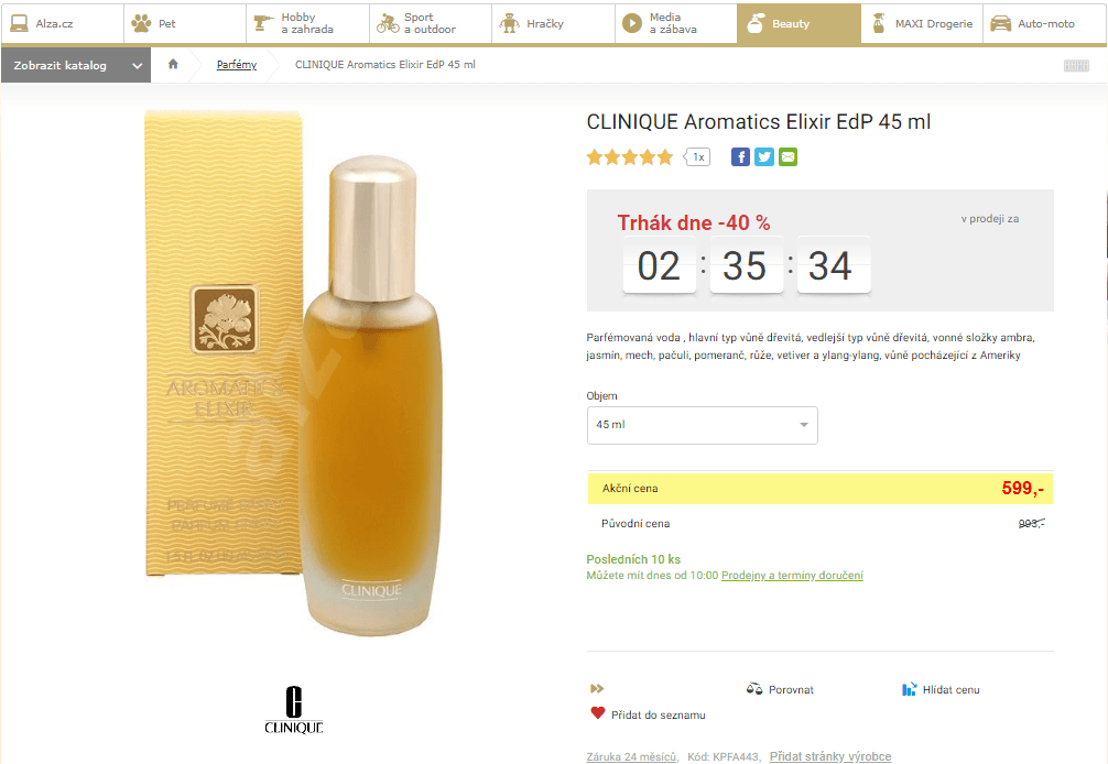 CLINIQUE Aromatics Elixir EdP 45 ml