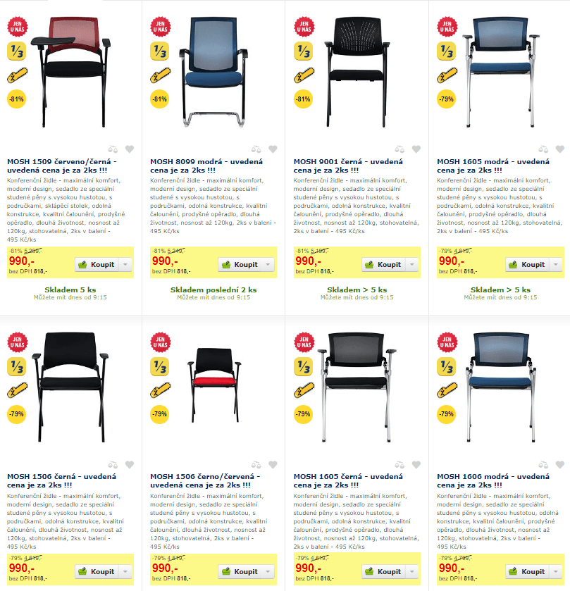 Konferenční židle Mosh - 2 ks