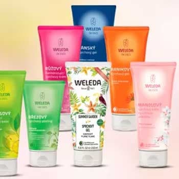 2+1 zdarma na sprchové gely Weleda