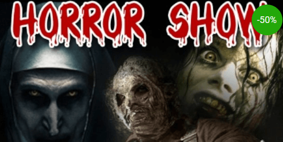 1 +1 vstupenka zdarma na Horror show