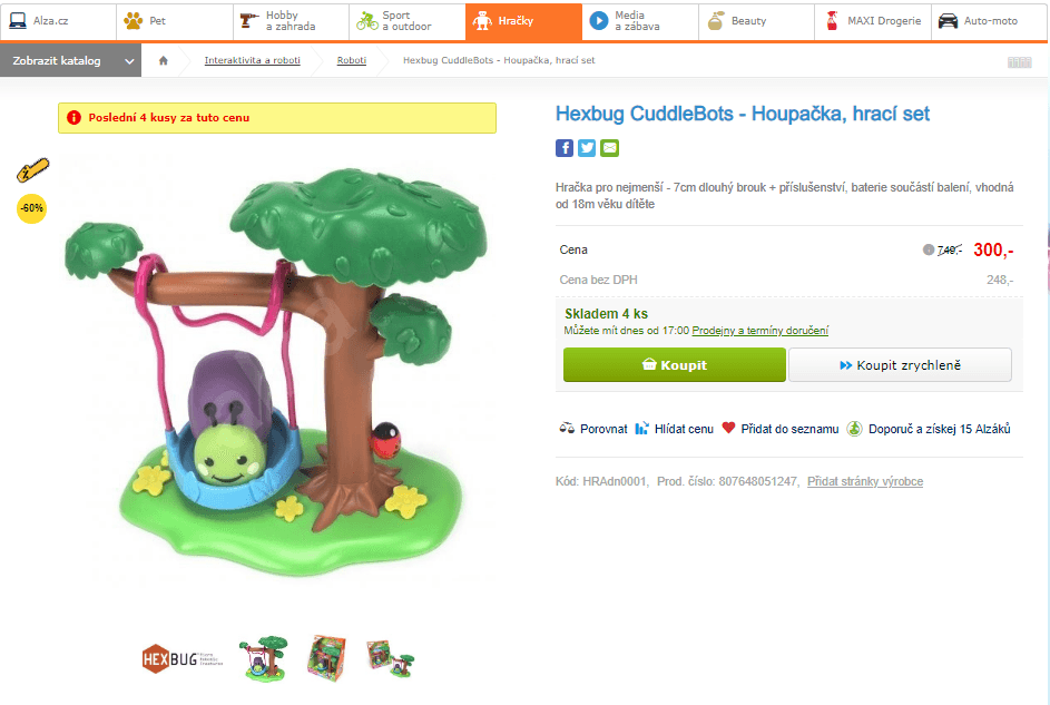 Hexbug CuddleBots - Houpačka